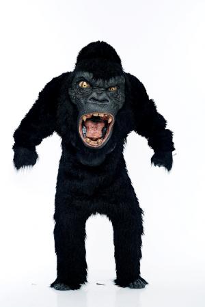 Deluxe Monstrous Head Gorilla Suit Costume
