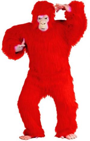 Red Gorilla Suit Costume